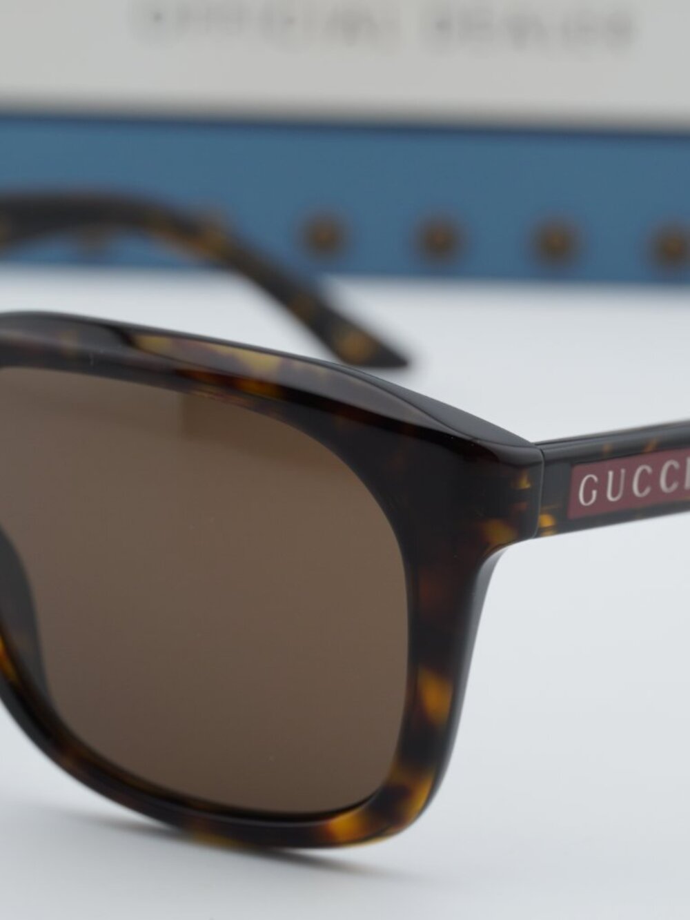 Gucci GG2077S 002 Square Sunglasses - Havana / Brown - Picture 4 of 8